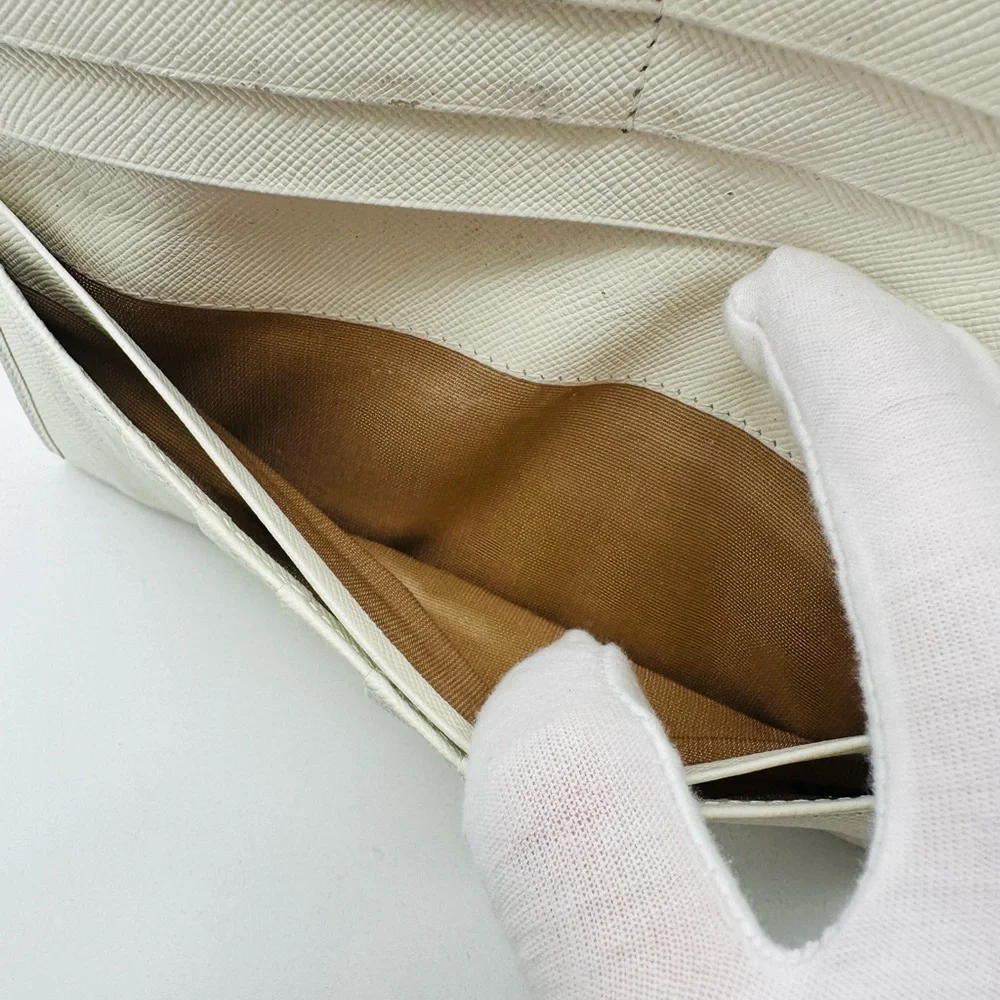 Burberry Beige Nova Check & White Leather Continental Wallet - Picture 11 of 15